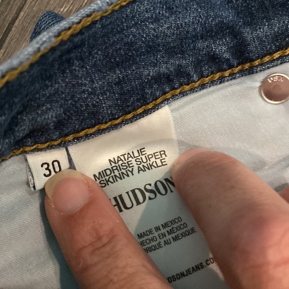 Hudson Natalie mid rise super skinny ankle jeans - Picture 6 of 6